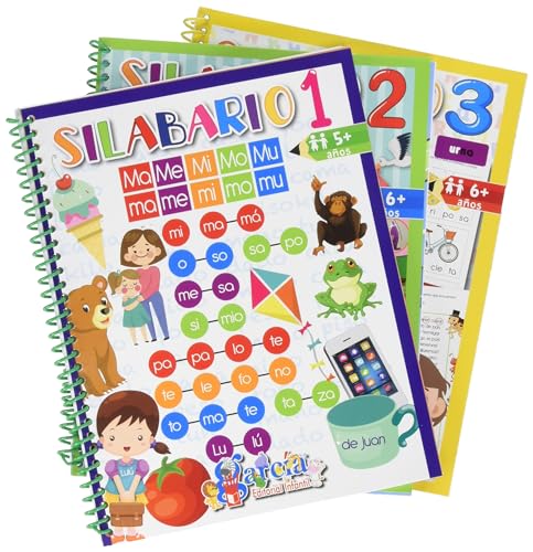 Silabario 1, Silabario 2, Silabario 3 (Español)