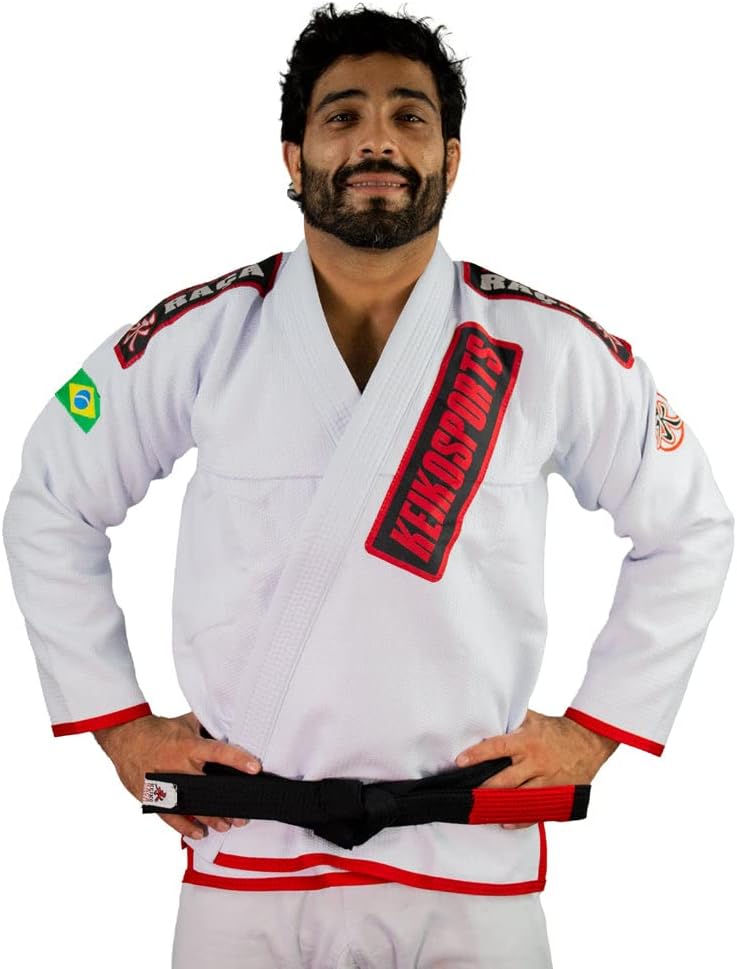 Gold Weave Kimono (Gi) - White - A2