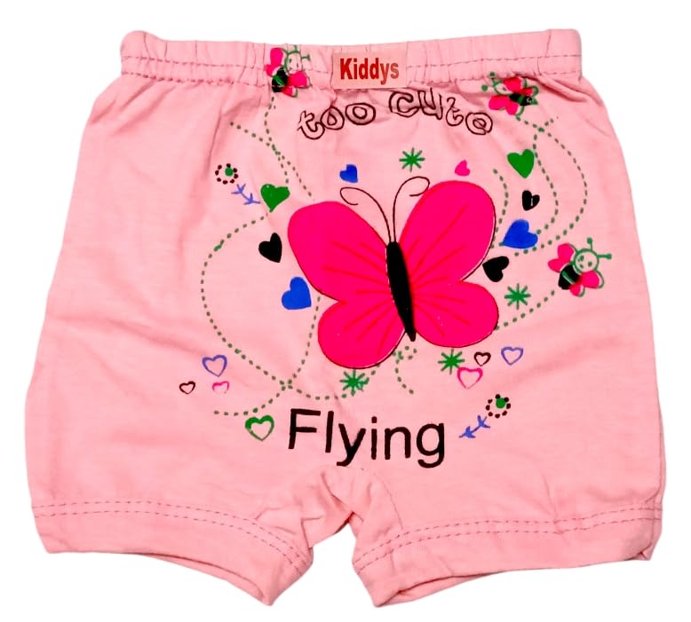 Image of 100% Organic Cotton Soft and Comfortable Kids Innerwear Bloomers Drawer Panties Innerwear Shorts for Baby Girls and Boys Pack of 12