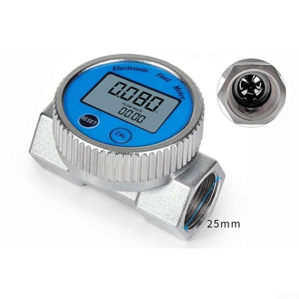 Caudalímetro digital de 3/4 pulgadas para agua y diésel