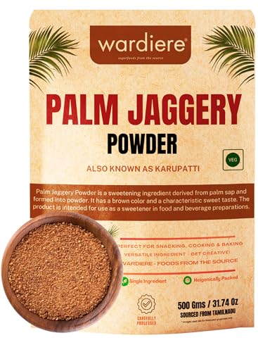 Wardiere Palm Sugar - 100% Pure Palm Jaggery Powder - Sourced From Kerala