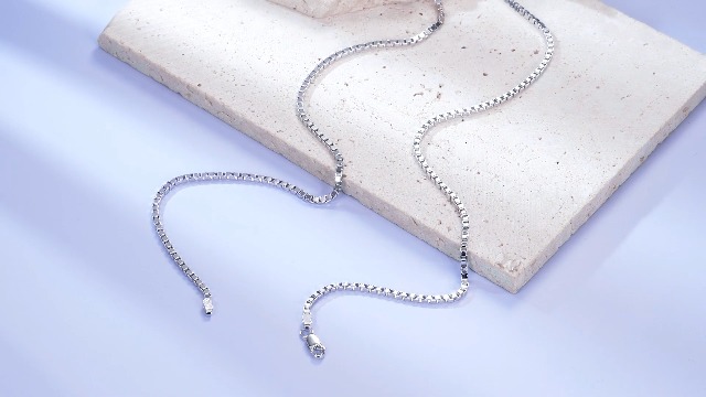 16 Inch Sterling Silver Box Chain For Women Solid 925 Sterling