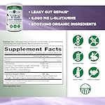 Vital Planet - Vital Gut Renew Powder Supplement for Leaky Gut Repair with L-Glutamine, Marshmallow and Ginger Root, DGL Licorice Root and Organic Aloe Vera, L Glutamine 6000mg 13.76 oz - Image 2