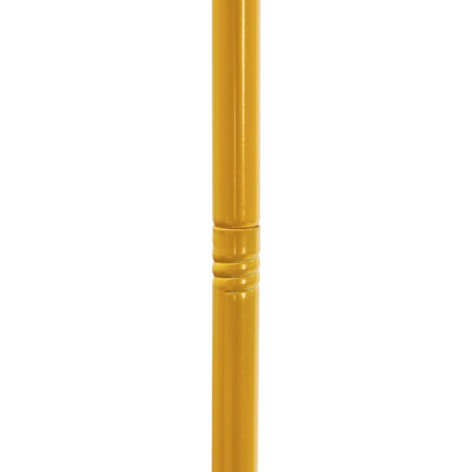 OUKANING Traubogen Hochzeit 2mx2m, Hochtemperatur-Einbrennlackierung, Eisen Hochzeitsbogen Eckig, Ballonbogen Gestell Mit Fuß Und Flügelmuttern (Gold Stand+weiß Abdeckung)