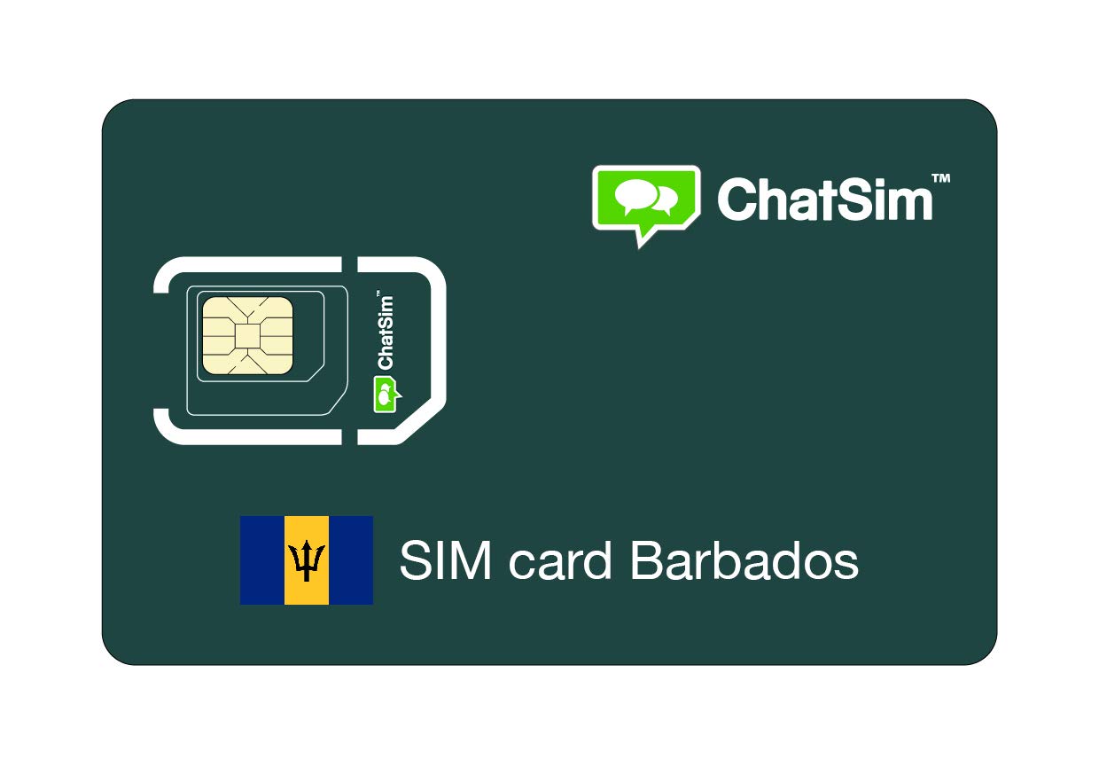 International SIM card for travel in BARBADOS - ChatSim - coverage in 165 countries, global roaming - GSM/2G/3G/4G multi-operator network at no fixed cost, no expiry and competitive prices