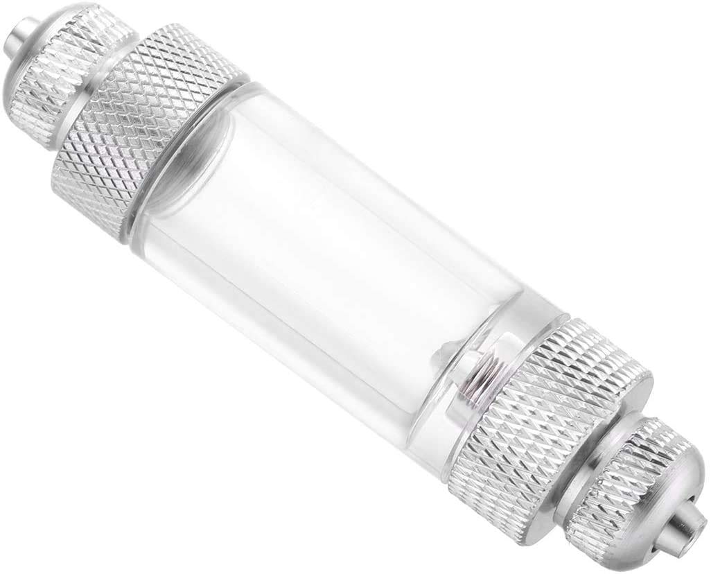 B&K Aluminum Alloy CO2 Bubble Counter with Check Valve for Aquarium Carbon Dioxide Measurement Device (Double Head)