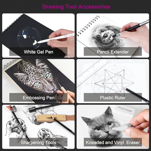HIFORNY 100 PCS Drawing Set
