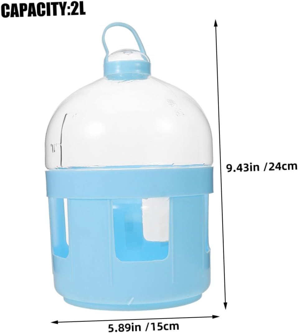 TOYANDONA 2pcs Pigeon Water Drinker Dispenser Bird Waterer Bottle for Homing and Racing Pigeons Easy to Use Transparent Capacity
