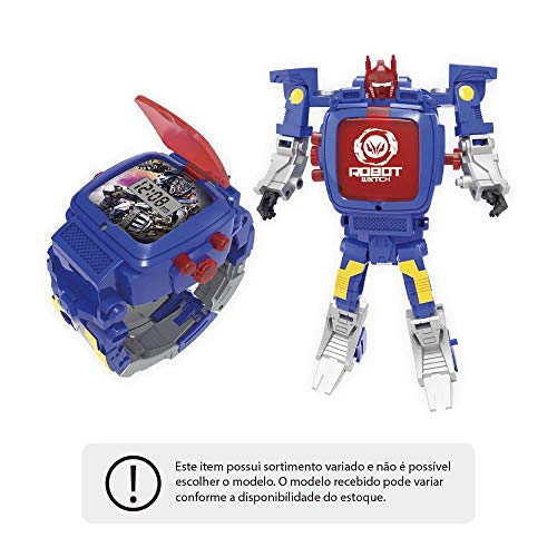 Robot Watch Relógio + Robô Sortido Alimentação por 1 Bateria AG13 Indicado para +4 Anos Multikids -