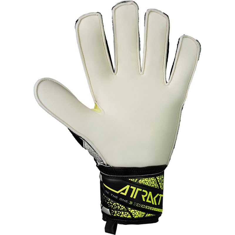 Reuch Attract Solid Soccer Keeper Gloves Keite 25SS [5560515-7752] [7752] Black/Yellow 9 5560515