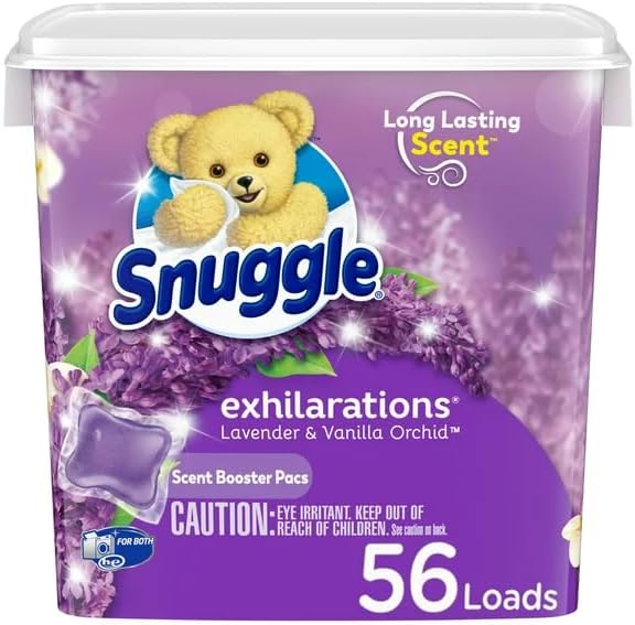 Generic Snuggle Exhilarations In Wash - Paquete potenciador de aroma para lavandería, lavanda y orquídea de vainilla, 56 unidades (2)