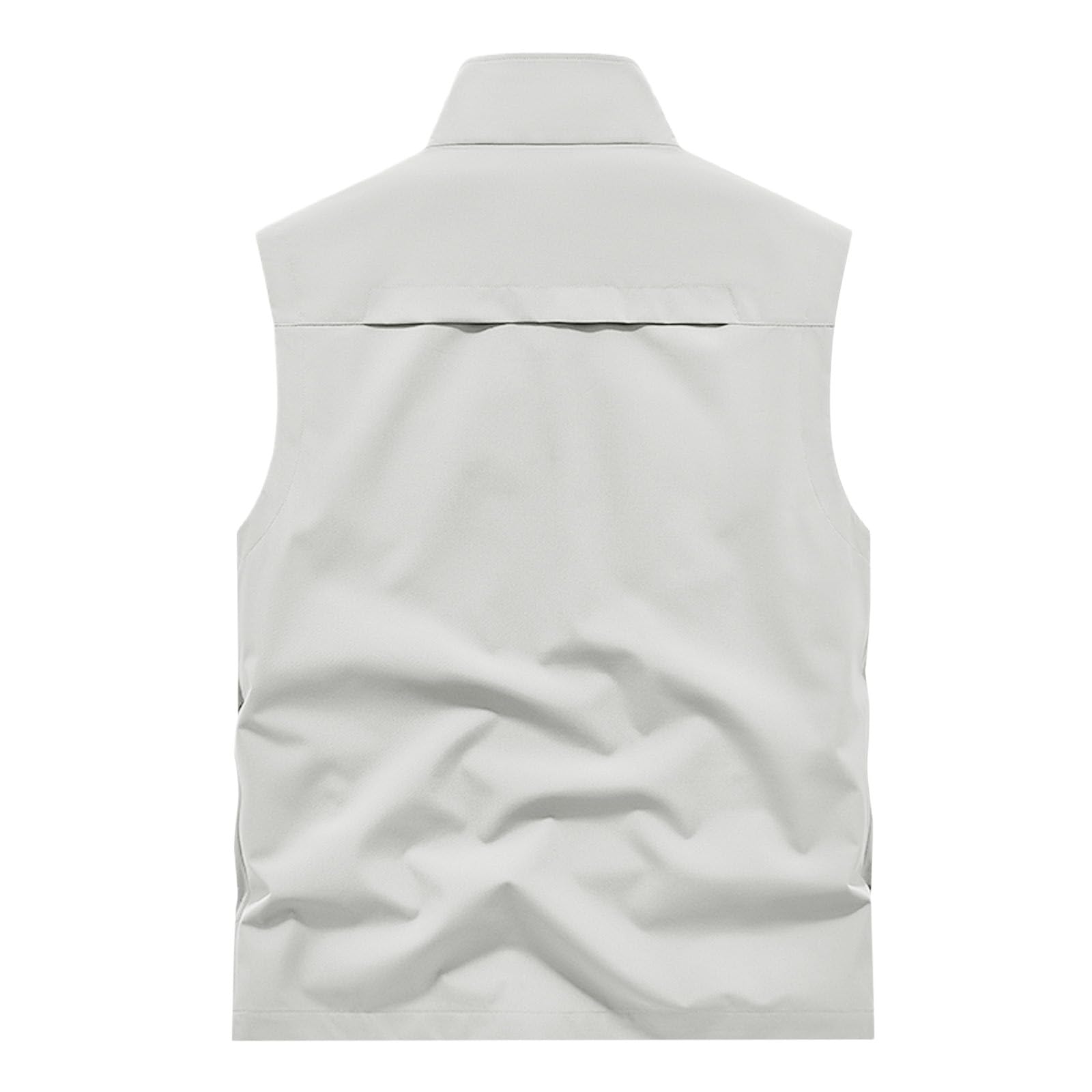 Gilet d'extérieur homme avec poches et col montant pour loisirs d'été - 7