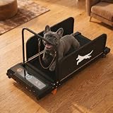 Small Dog Treadmill for Indoor Puppy Training, Portable Running Wheel for Small Dogs Featuring LED, Quiet Motor, and Side Panels, Pet Treadmill for Dogs Up to 220lbs At Home (Black)