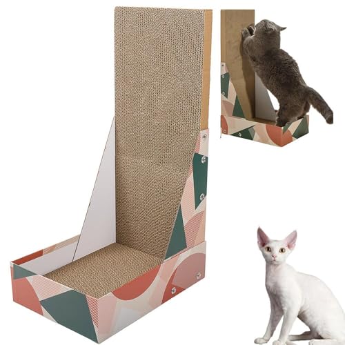 Lifetips デボンレックス Devon Rex 猫用爪とぎ L字型 ダンボール ハウス型 爪とぎベッド ソファ風 キャットスクラッチャー 垂直水平兼用 多頭飼い対応 おしゃれ 丈夫 インテリア馴染む 2カラー ストレス解消 運動不足予防 長持ち 丸型