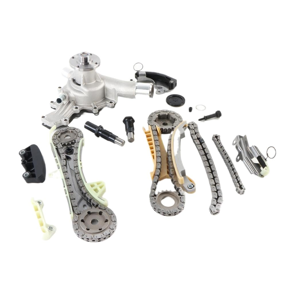 DPGKITS Kit catena di distribuzione con ingranaggi e kit pompa acqua compatibile con 4.0L SOHC V6