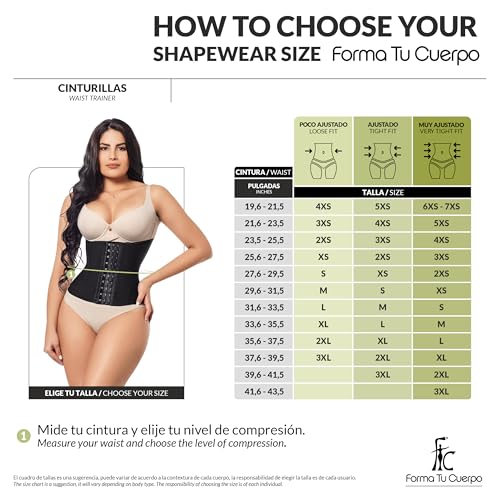 Image of Forma Tu Cuerpo Waist Trainer for Women, Fajas Colombianas, Hourglass Shape Faja Body Shaper, Waist Cincher for Women