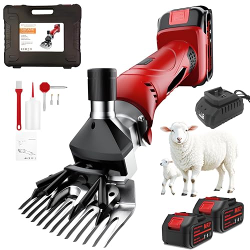 Cisailles à moutons sans fil 2500 tr/min tondeuse électrique 6 vitesses