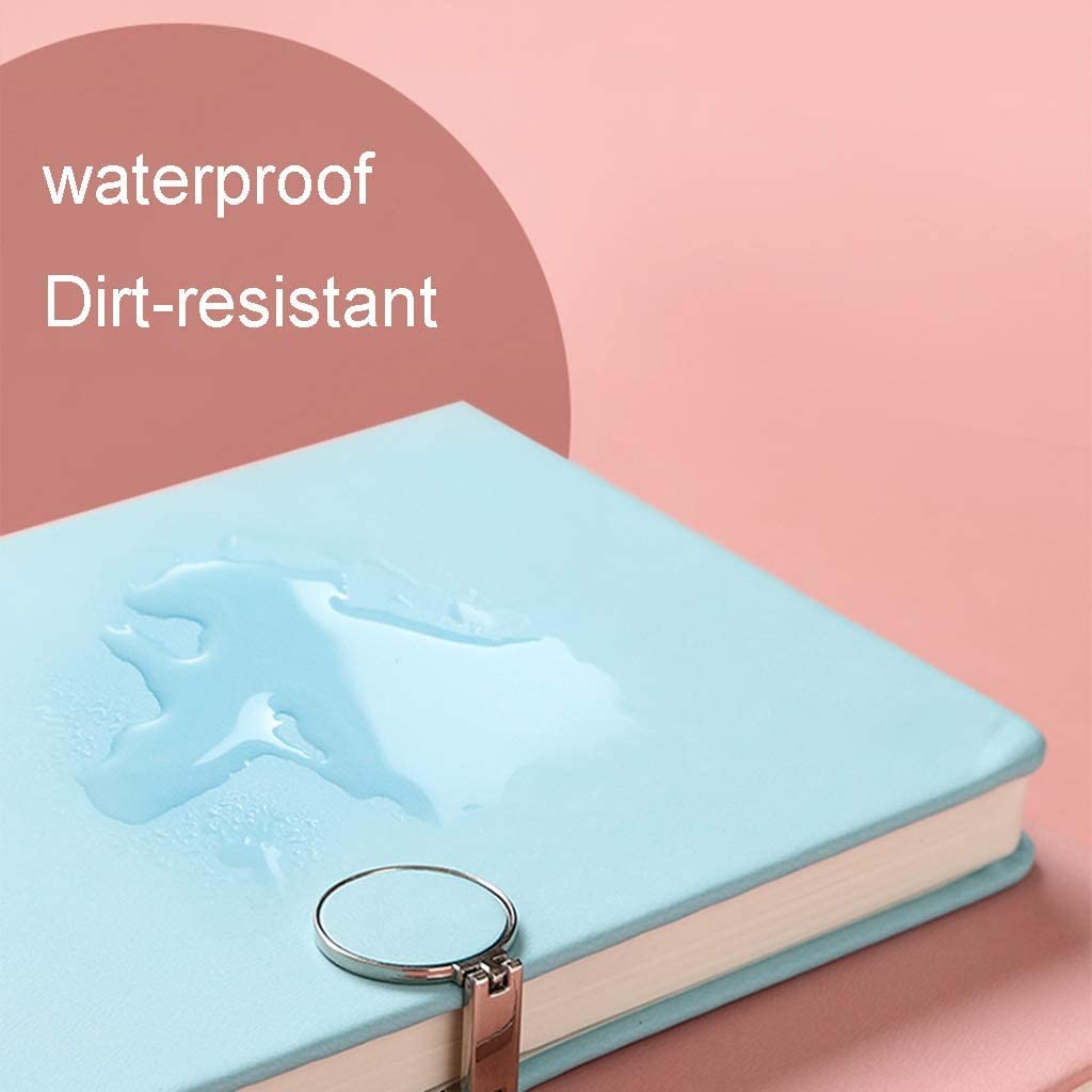 Quaderno Taccuino Quaderno in Pelle PU, 6 Raccoglitori Ad Anelli Rotondi Ricaricabili per Carta di Riempimento A5, Diario Personale con Fibbia Magnetica Libri e registri contabili (Color : 3-Pack)