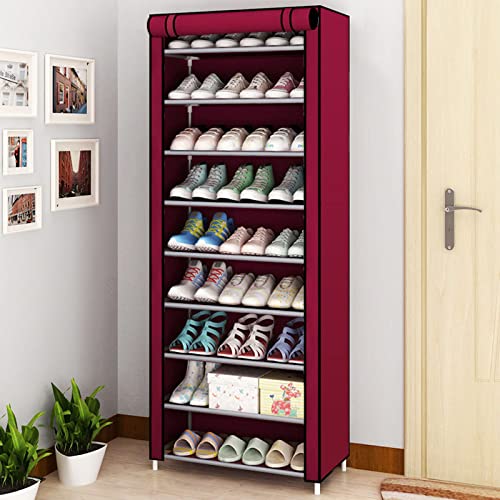 Étagère à chaussures colonne meuble de rangement gain de place compact