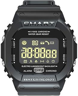 Lepeuxi LOKMAT MK22 Smart Bracelet BT Smart Men Watch Sport Fitness Pedometer Resistenza all'Acqua Promemoria Orologio SmartWatch Digitale per Telefono Android iOS