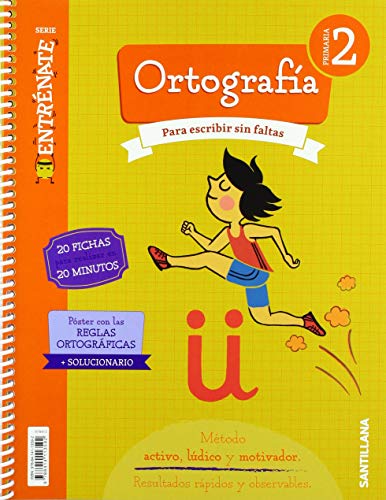 Entrénate. Cuaderno Ortografía 2 Primaria