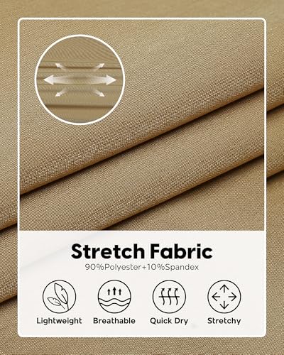 maamgic Men's 5/7 Inch Casual Classic Fit Shorts with Multi-Pocket Quick Dry Sports Shorts4