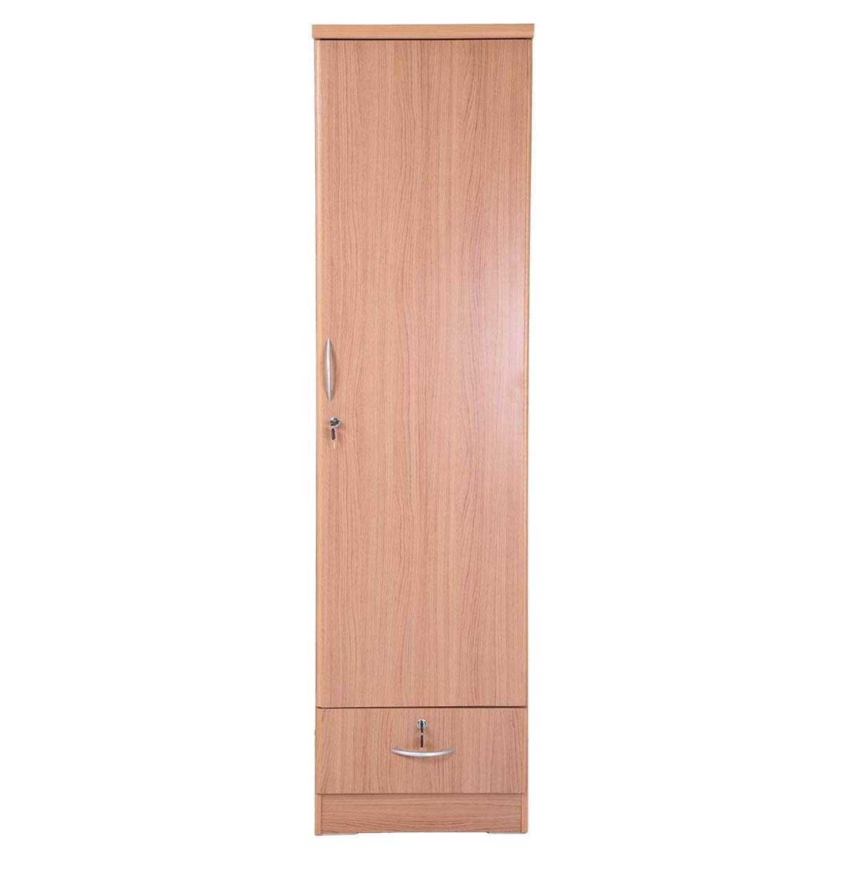 Galaxy Design Single Door Wooden Cupboard With 1 Drawer Beige Color Size ( L x W x H ) 50 x 50 x 190 cm Model - GDF6110.