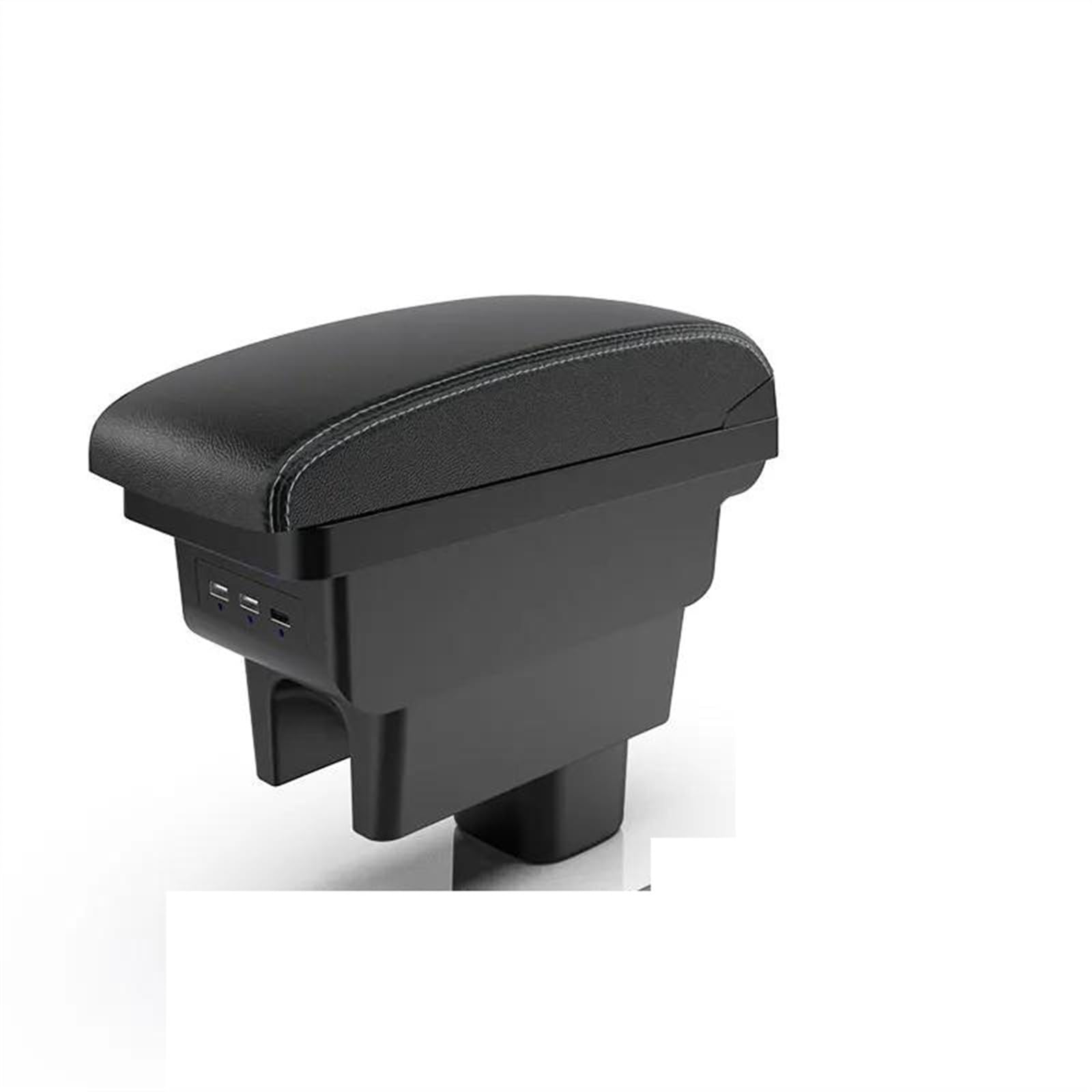 NOHEEU Car Interior Accessories Armrest Box Center Console Storage For Swift 2005-2023(B3 White line 3 USB)