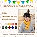 XIAOHAWANG Kids Winter Knitted Scarves Wraps Toddler Boys Thick Neck Warmer Baby Girls Warm Scarf Solid Color (J-black)