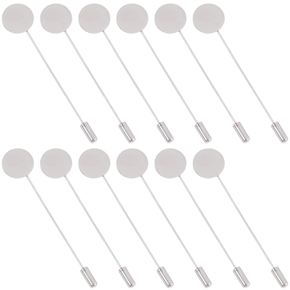 Épingles à nourrice en acier inoxydable argenté poli pour la fabrication de bijoux