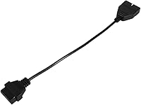 Vista 5 de Adaptador de diagnóstico OBD2 de 12 pines a 16 pines para herramientas de reparación automática de vehículos, adaptador de herramienta