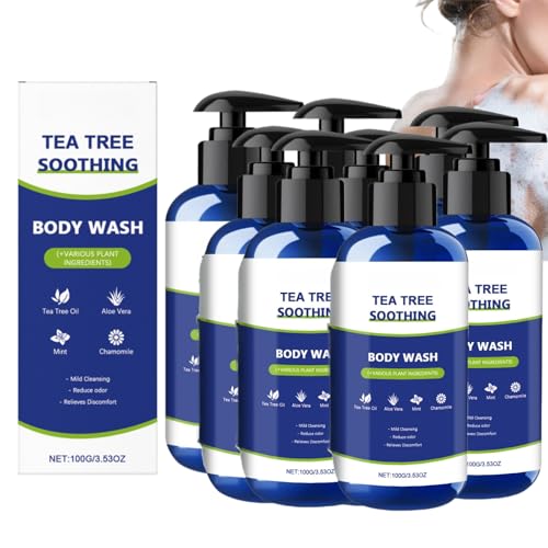 Tea Tree Mint Body Wash For Men And Women, Moisturizing Body Wash Helps Soothe The Skin, Refreshing &Hydrating Cleanser For Body& Feet, Hydrating Shower Gel For Sensitive Skin (8)