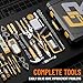 GRENPRO 239PCS Tool Set Tool Kit For Home, Basic Household Automotive Motorcycle Car Tool Kits, Portable Plastic Mechanics Tools Boxes Sets With Organizers And Storage Case For Men Women All Purpose