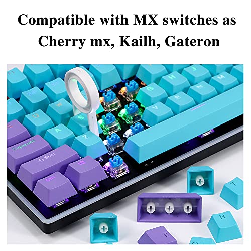 Image of Keycaps 60 Percent 104 Backlit PBT Key Cap Set for 60% Gaming Keyboard MX Switches(Shen2)