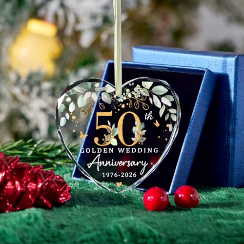Image of 50th Wedding, Happy 50th Anniversary Ornament