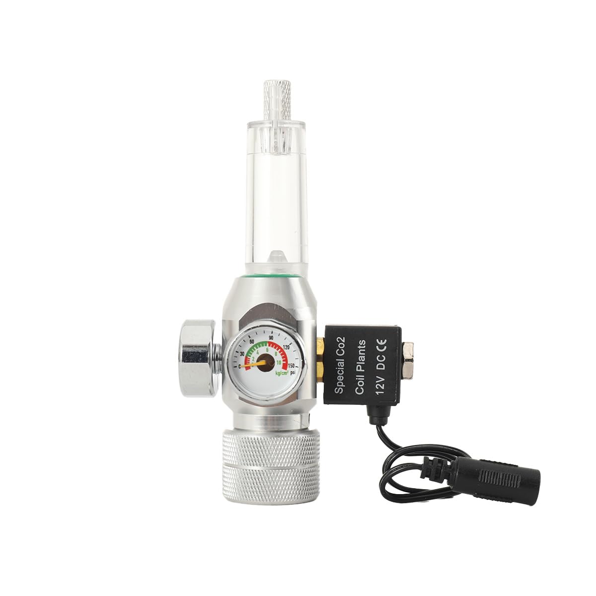CO2-Regler für Aquarien, CO2 Druckminderer für bepflanztes Aquarium | CO2 Druckminderer mit Magnetventil & Blasenzähler, nur für Sodastream-Flasche. Kein Adapter ist erforderlich