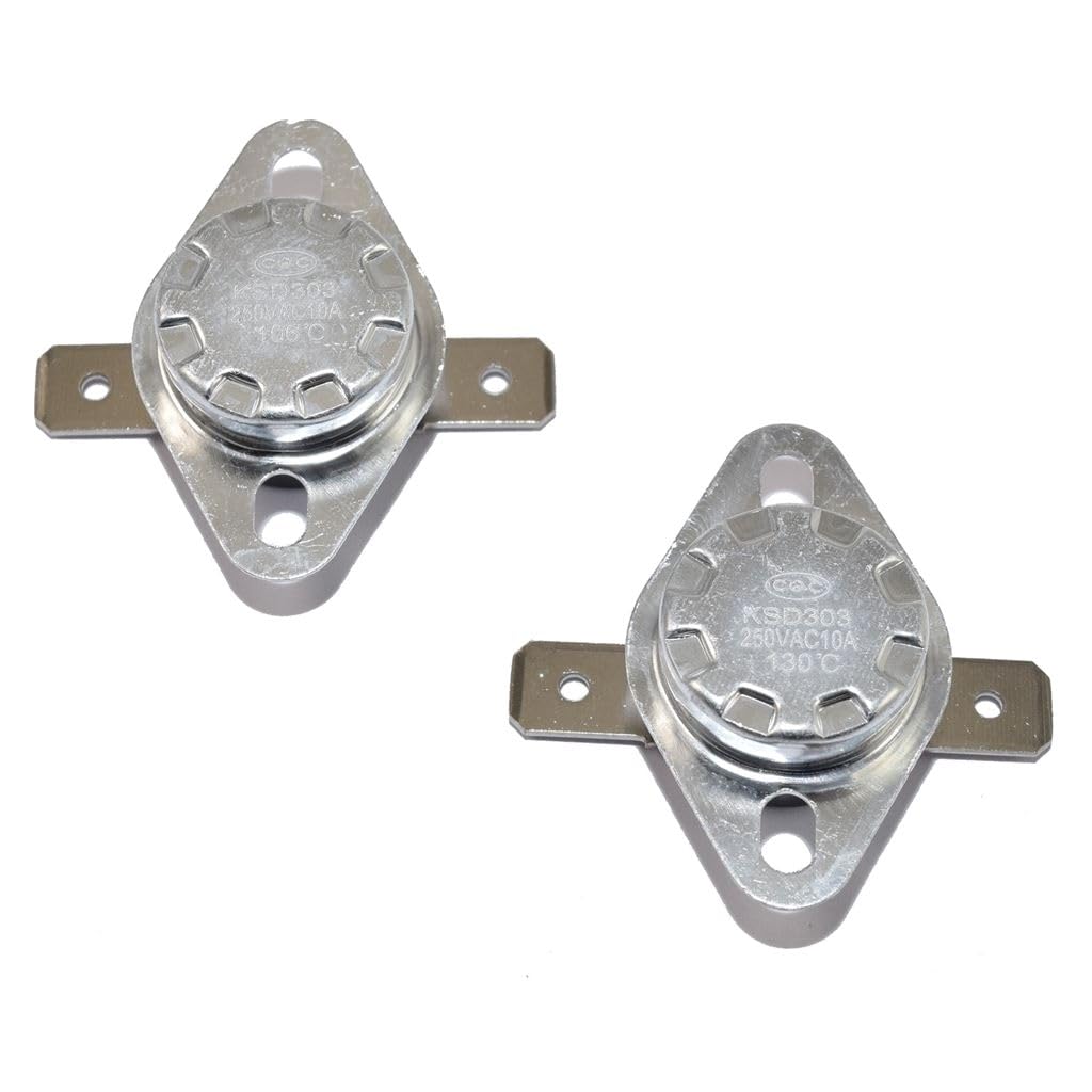 Ufixt Green Tumble Dryer Thermostat Kit Spot Compatible With Hotpoint 1Se6c Ct61c T622cw Replacement Spare Part