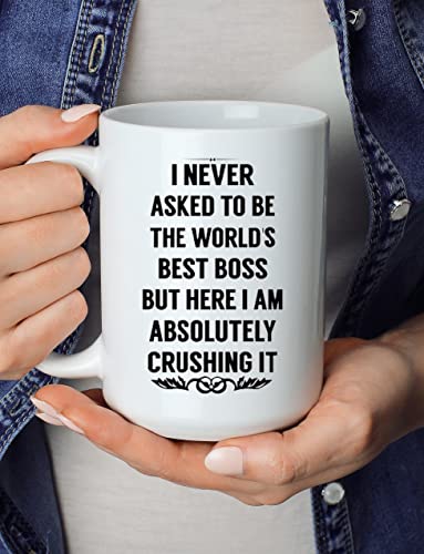 BLUE RIBBON I Never Asked Mug
