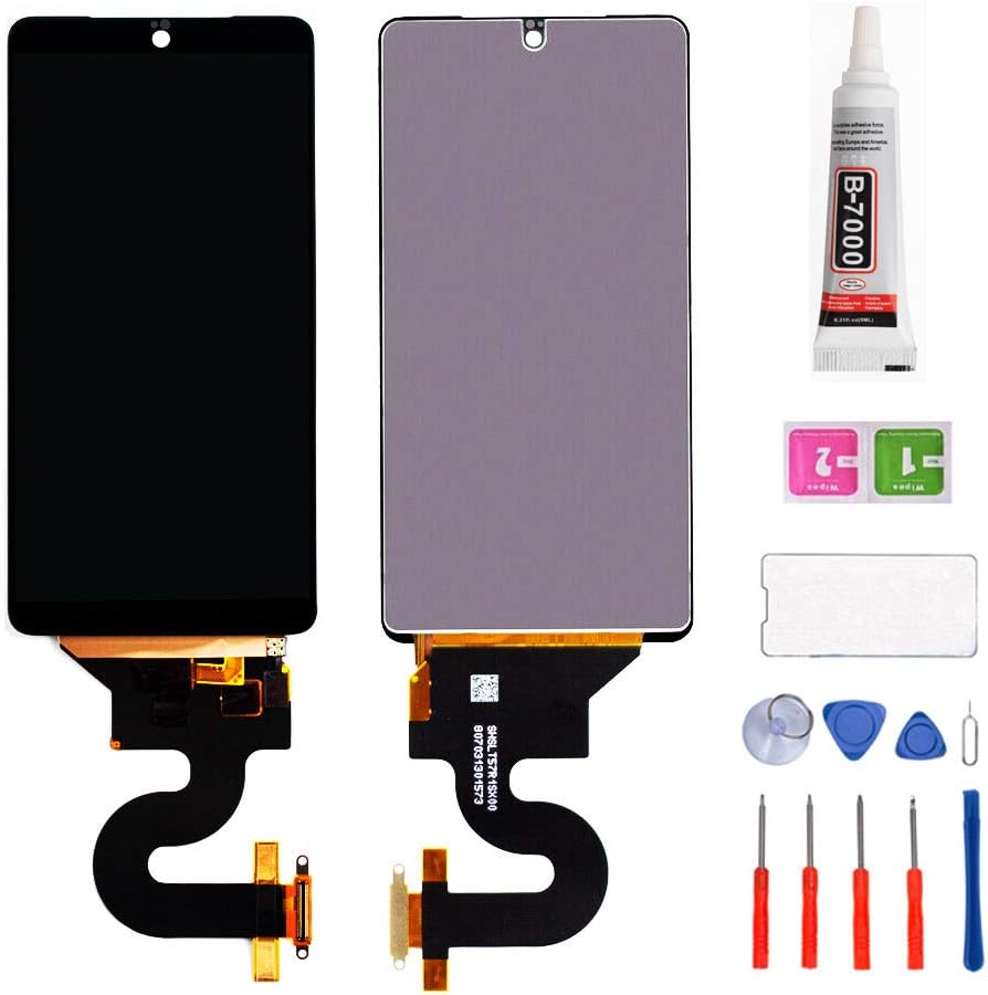 KNONEW Essential PH-1 LCD Display Touch Screen Digitizer Replacement Assembly Glass Panel Complete Full for Essential Phone PH-1 5.7 inch (Black)