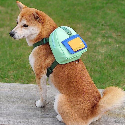 Mochila para caminhadas para cães, Mini Mochila para Cachorros, Mochila escolar para filhotes Anel e