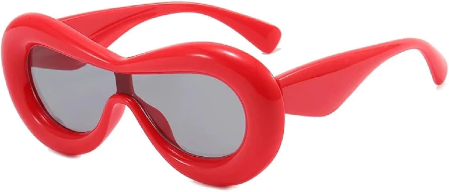 Fashion Sunglasses Women Men Trendy One-piece Sun Glasses Punk Party Summer Traveling Uv400