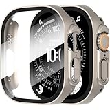 Ya en manzanajugosa.com: Diruite 2 Piezas Funda para Apple Watch Ultra 3/2/1 49mm Protector Pantalla Cristal Templado Incorporado HD Protección Completa PC Dura Estuche Case,Acero Titanio,49mm