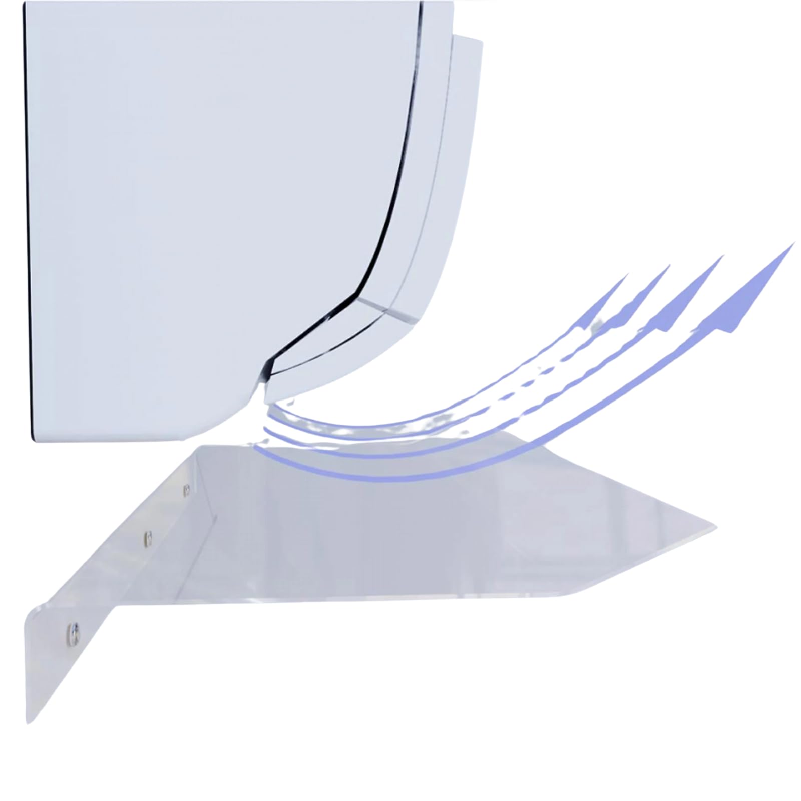 DC DEBORA CARLUCCI Deflettore per Condizionatore Universale in Plexiglass Trasparente 100x30x6 cm Deviatore Protezione Split per Aria Condizionata Ideale per Casa,Ufficio Spessore 5 mm Made in Italy