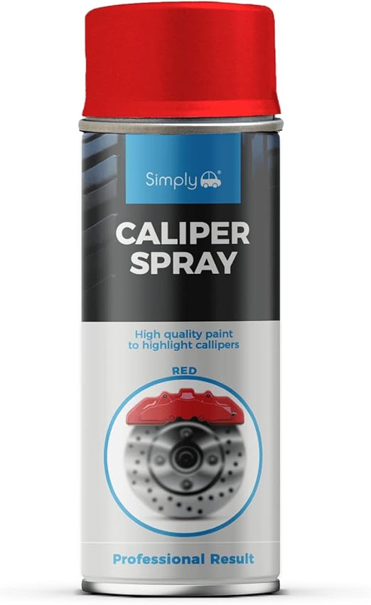Simply SP017 Red Caliper Spray Paint for Highlighting & Restoration of