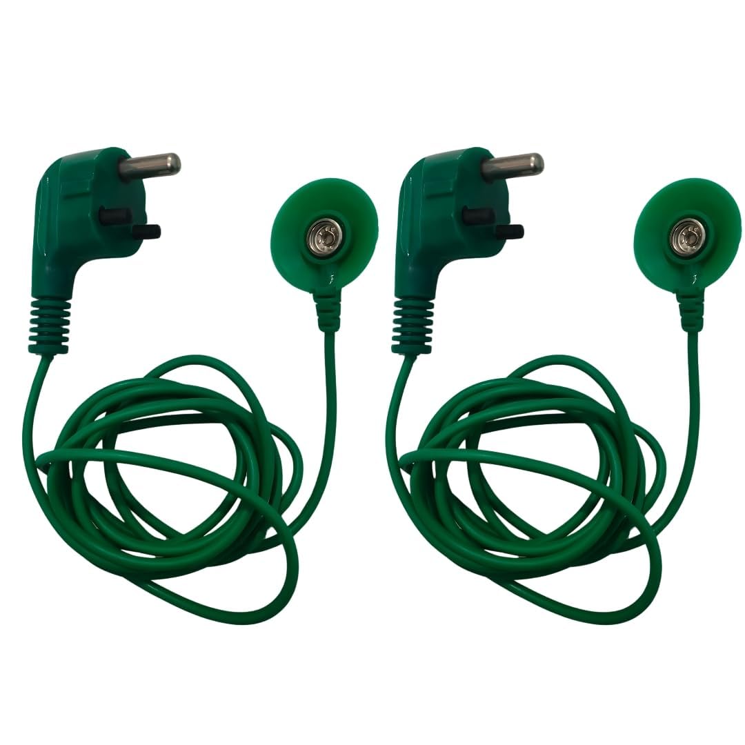 ESD Grounding Cord with 3-Pin Plug, 1 M ohm, 2 (Pack of 2) with snap Botton-picture-23