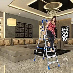 Parasnath Maple 7 Step Light Weight Aluminium Step Ladder 7.2 Ft Heavy Duty Folding Ladder Made in India (7 Step)