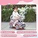 Qaba Toddler Ride on Push Car, Foot to Floor Sliding Car with Horn, Working Steering Wheel & No Tip Anti-Over-Backwards System for Boys and Girls Ages 18-36 Months, Pink