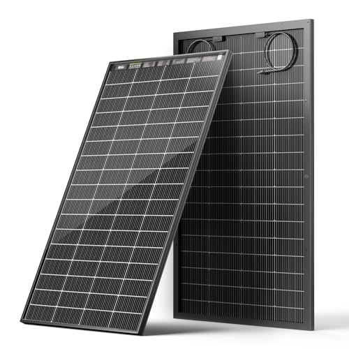 HQST N-Type 16BB 200W Bifacial Solar Panel, with 25% Efficiency, Grade A+ Cells, IP65 Rating for RV, Trailer, Marine, Home Rooftop, Farm, Off Grid