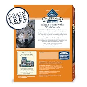 Blue buffalo wilderness trail treats high protein grain free dog biscuits crunchy dog treats turkey recipe 24 oz bag  urban country home decor