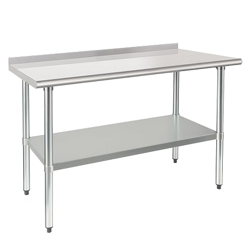 HARDURA Stainless Steel Prep & Work Table 24 x 48 Inches